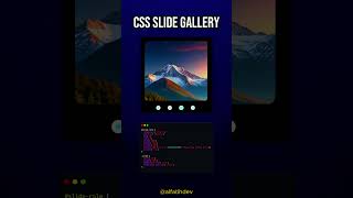 CSS Slide Gallery [upl. by Alyar547]