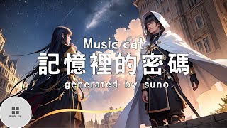 記憶裡的密碼generated by suno《記憶裡的密碼 解開我心的鎖》Music cat音樂《全字幕》 [upl. by Enaid335]