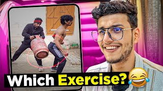 Ye Konsi Exercise Hai😂  Fitness Influencers Have Gone Crazy [upl. by Bergman]