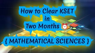 KSET Exam Analysis  Mathematical Sciences [upl. by Adnohser]