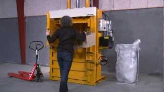 Bramidan B30 baler  for cardboard and plastic [upl. by Aiza]