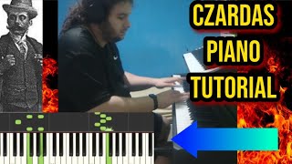 Czardas  Vitorio Monti  Piano Tutorial  Arranged By José O Pianista [upl. by Aisemaj]