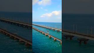 pambanbridgerameswaramseabridge bridgetamilnadu viralvideo viralshortsshortsfeedytshorts [upl. by Leila]