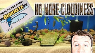 Aquarium Sand Substrate Pool Filter Sand  Adding with No Cloudiness [upl. by Wooldridge]