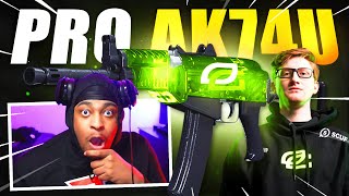 USING PRO PLAYER OPTIC SCUMP OVERPOWERED AK74U BEST AK74u CLASS SETUP BLACK OPS COLD WAR [upl. by Eecak]