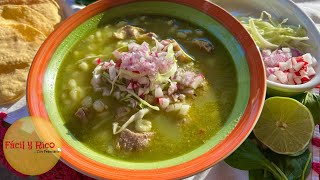 El Mejor POZOLE VERDE de Puerco 🐷 Te Encantara Mi Receta Paso a Paso [upl. by Allyson]