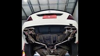 Mercedes c200 w204 Valvetronic Exhaust Before amp After [upl. by Refiffej]