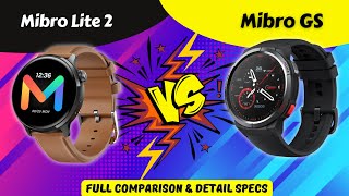 Mibro Lite 2 vs Mibro GS  Which One Is Best mibro mibro [upl. by Rebhun]