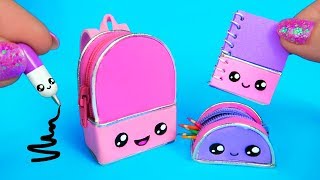 DIY MINI ÚTILES ESCOLARES KAWAII que SÍ FUNCIONAN [upl. by Sterling]