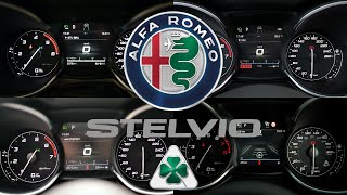 Alfa Romeo Stelvio 0100 KMH 060 MPH ACCELERATION BATTLE [upl. by Leiuqese815]