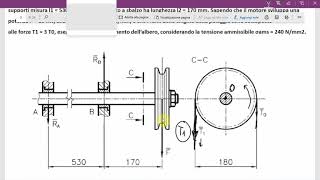 ESERCIZIO 6 SULLA SOLLECITAZIONE COMPOSTA FLESSO TORSIONE [upl. by Rist]