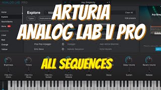 Arturia Analog Lab V PRO 2024  All Sequence [upl. by Adiraf]