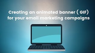 How to create an animated email banner  GIF and add to your email marketing campaigns [upl. by Yroffej]