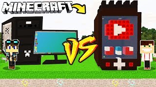 ZAMEK KOMPUTER VS ZAMEK TELEFON W MINECRAFT [upl. by Lucius423]