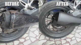 How To Paint Your Bike Parts With Spray Paint  DIY [upl. by Ximena]