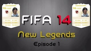 FIFA 14  NEW LEGENDS  EPISODE 1  DIEGO MARADONA [upl. by Willabella]