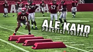 5star linebacker Ale Kaho makes Alabama practice debut [upl. by Nairda]