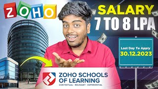 Zoho School of learning 🚀  Never miss this Chance 🤯  Exam update Tamil 💥 [upl. by Akinhoj]