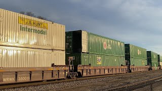 Open Container on 28R Intermodal Train in Danville VA [upl. by Eelik]