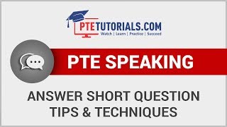 PTE Speaking Answer Short Questions – Tips from Expert [upl. by Walden840]