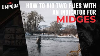 How to rig two flies with an indicator for Midges [upl. by Nuawad]