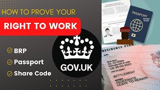 How to prove right to work to employer without NI number in UK 2022  How to Get a share code Online [upl. by Vickey632]