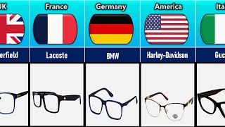 Eye Glass Brands From Different Countries 1 [upl. by Ramyaj]