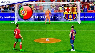 FC 25 l BARCELONA VS PORTUGAL l RONALDO MESSI NEYMAR HAALAND YAMAL l PENALTY SHOOTOUT l PS5 [upl. by Innos693]