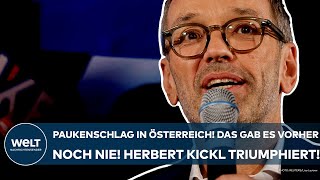 ÖSTERREICH Paukenschlag bei der Wahl Das gab es vorher noch nie FPÖ triumphiert mit Herbert Kickl [upl. by Nonek]