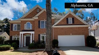 MUST SEE LOVELY TRADITIONAL HOME IN ALPHARETTA GEORGIA 4 Bedrooms  25 Bathrooms [upl. by Arocat94]