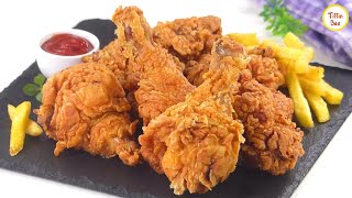 KFC style Fried Chicken Recipe by Tiffin Box  Kentucky Fried Chicken Spicy Crispy chicken fry [upl. by Ahseile]