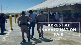 Arrest at Navajo Nation Housing Fair [upl. by Aenad]