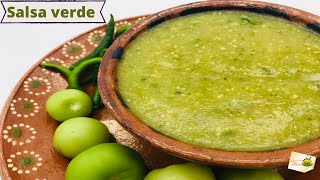 Salsa verde para tostadas y tacos [upl. by Akilaz]