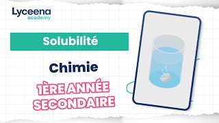 1ère année secondaire  Chimie  Cours concentration solubilité [upl. by Chaiken]