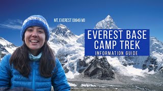 Everest Base Camp Trek Information Guide  Budget itinerary tips and FAQs  Tanya Khanijow [upl. by Ewan482]