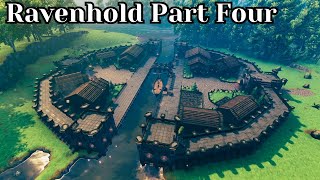 Valheim Building The Ravenhold Village Part 4  The Foundations of a Viking Stronghold [upl. by Nohsauq]