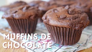 MAGDALENAS de CHOCOLATE🍫 Receta muy fácil [upl. by Laurena]