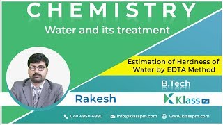 Estimation of Hardness of Water by EDTA Method  Unit2  Engineering Chemistry  BTech Tutorials [upl. by Genie]