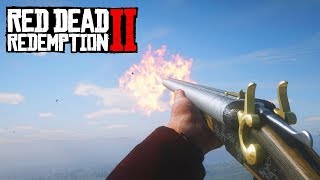 Red Dead Redemption 2  ALL Weapons Showcase [upl. by Aninaig470]