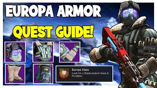 ALL STASIS SEALED CHEST LOCATIONS Europa Armor Quest Guide  Destiny 2 Beyond Light [upl. by Northey]