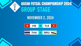 Group A Match Results  ASEAN Futsal Championship 2024 [upl. by Ani]