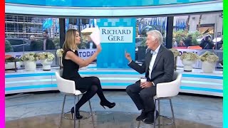 Richard Gere flips middle finger on Today Show [upl. by Emerick853]