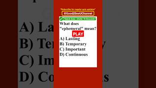 English Vocabulary  Can You Pick the Right Word Good2SeeUChannel shorts vocabularychallenge [upl. by Ahsi]