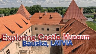 Exploring Castle MuseumBauska LatviaBauskas Pils [upl. by Cottrell]