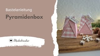 Anleitung  Pyramidenbox  Rosa Wintermärchen  Café Constanze [upl. by Saree]