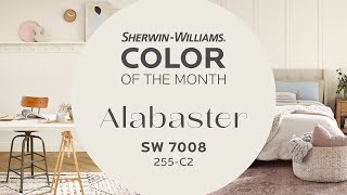 April 2022 Color of the Month Alabaster  SherwinWilliams [upl. by Kroo29]