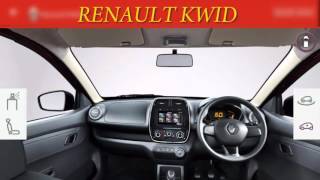 Renault Kwid 10L Interior And Exterior 3D View With Color Change HD [upl. by Yhtnomit350]