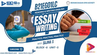 ESSAY WRITING  PRACTICE  READING AND WRITING ENGLISH  SGOU [upl. by Ridgley]