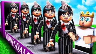 Building a WEDNESDAY ADDAMS Tycoon In Roblox [upl. by Asor]