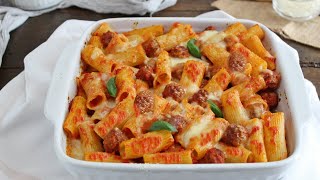 LA PASTA AL FORNO DELLA DOMENICA timballo di maccheroni e polpettine [upl. by Ohaus990]